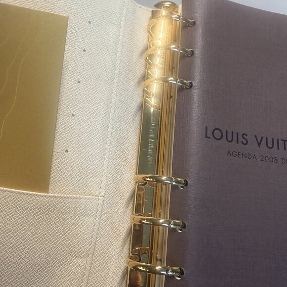 Louis Vuitton Damier Azure MM Agenda - full set 100% Authentic - Picture 2 of 12
